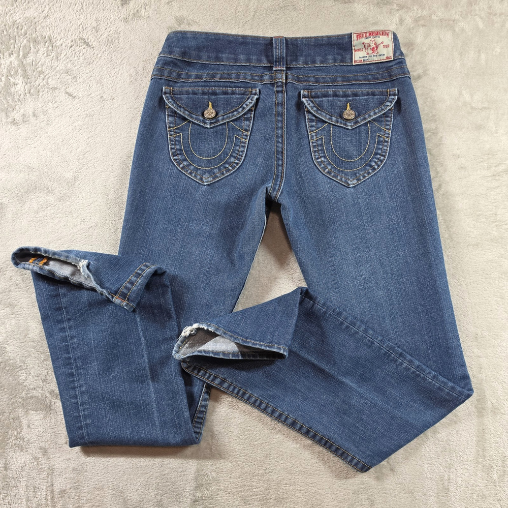 TRUE RELIGION Vintage Jeans Womens 29 Becky Slim Bootcut USA Made Y2K